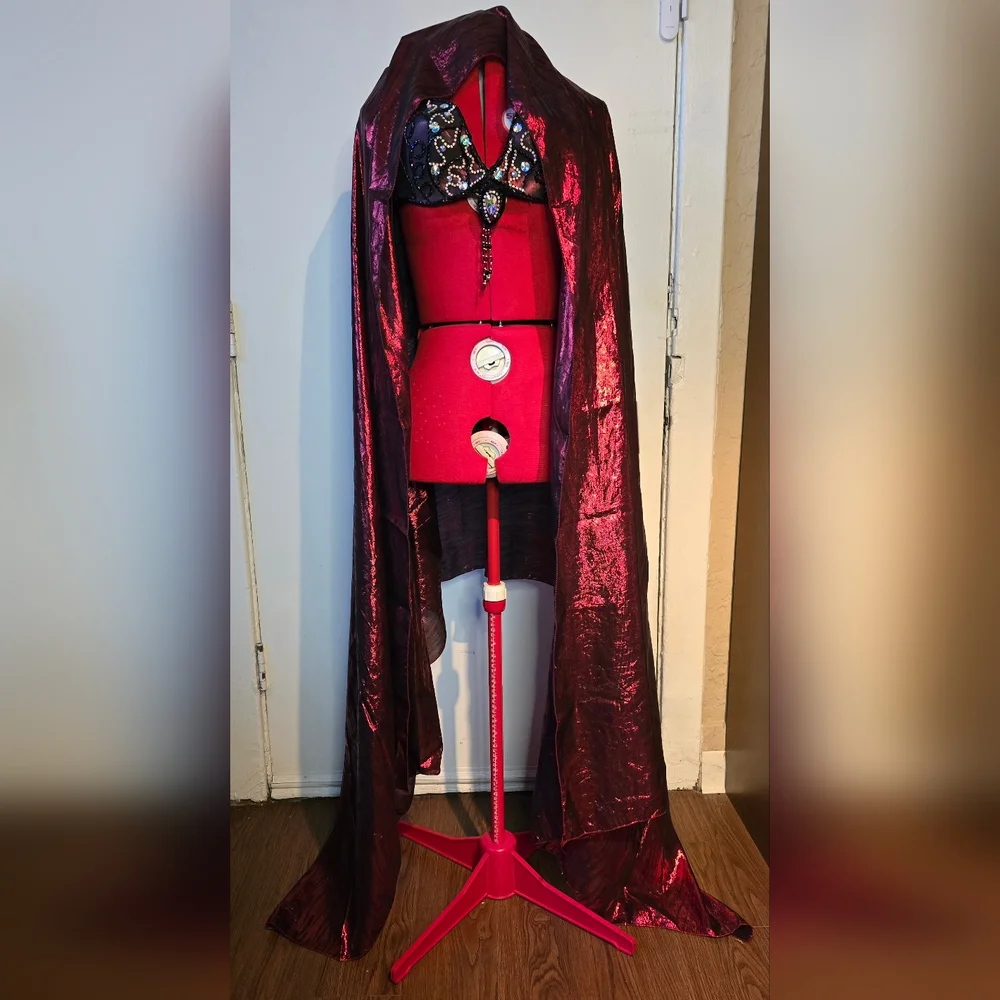 Eman Zaki Professional 7-Piece Bellydance Costume Beledi Saidi Flare Pants OOAK - Picture 5 of 16